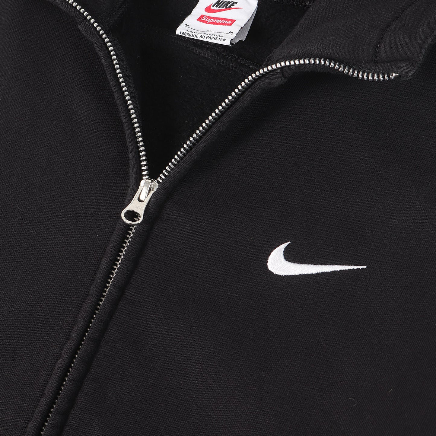 25SS ×NIKE スウッシュマーク刺繍 フルジップ スウェット パーカー (Zip Up Hooded Sweatshirt)