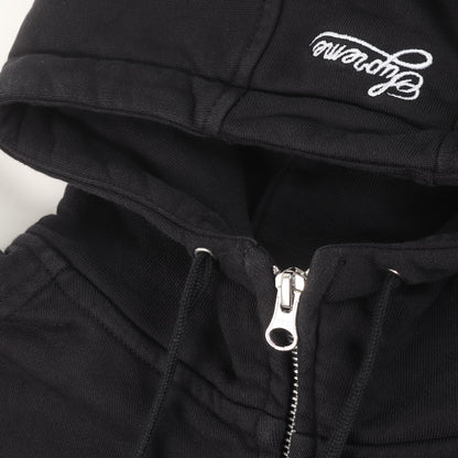 25SS ×NIKE スウッシュマーク刺繍 フルジップ スウェット パーカー (Zip Up Hooded Sweatshirt)