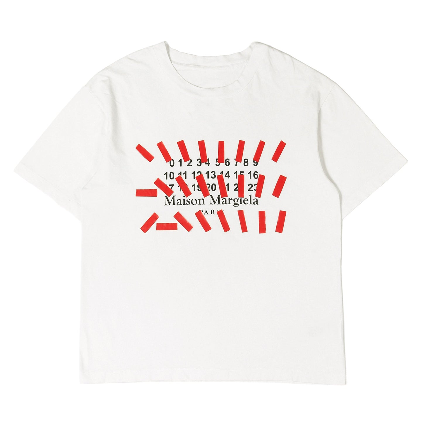 21SS レッドテープ カレンダーロゴ クルーネック Tシャツ (S29GC0296 S23935)