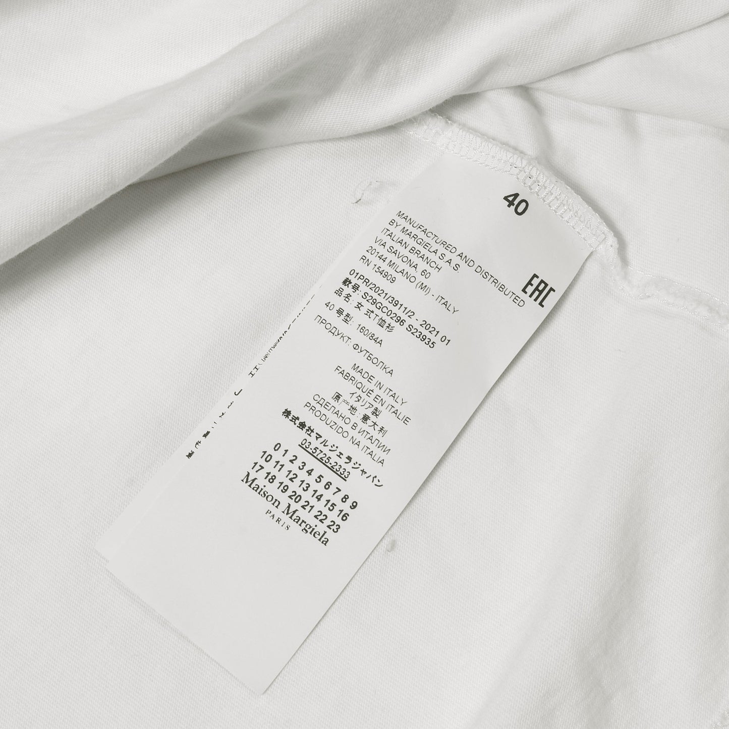 21SS レッドテープ カレンダーロゴ クルーネック Tシャツ (S29GC0296 S23935)