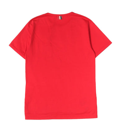 リブ付きポケット クルーネック Tシャツ