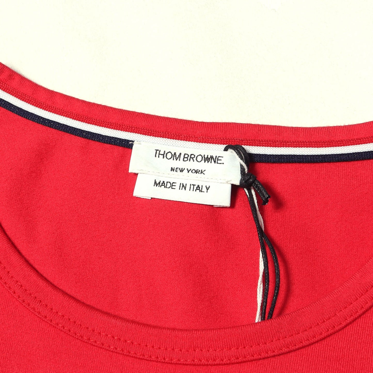 リブ付きポケット クルーネック Tシャツ