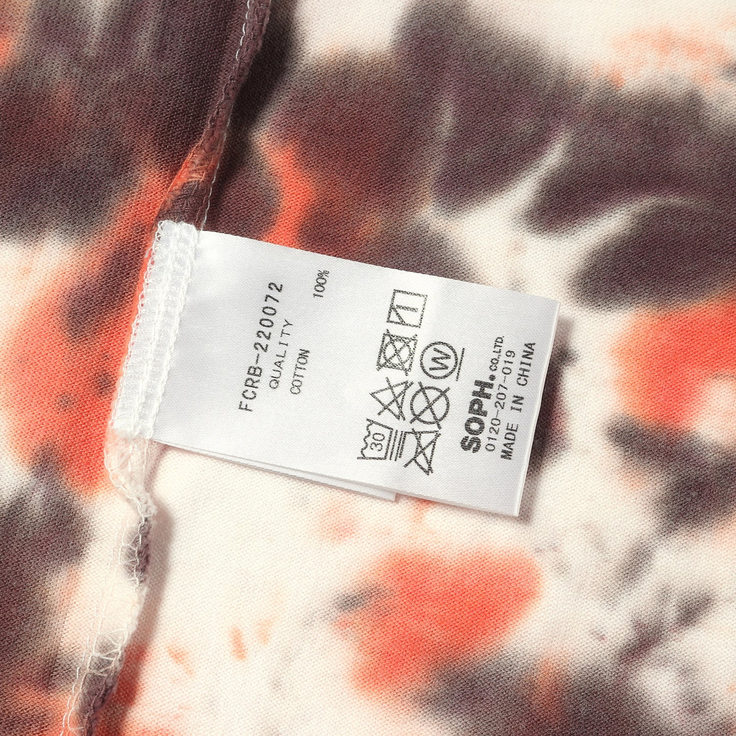 Bristolロゴプリント タイダイ染め クルーネック Tシャツ (RELAX FIT TIEDYE AUTHNETIC LOGO TEE)
