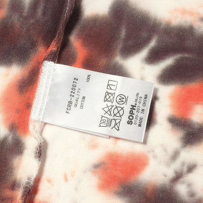 Bristolロゴプリント タイダイ染め クルーネック Tシャツ (RELAX FIT TIEDYE AUTHNETIC LOGO TEE)