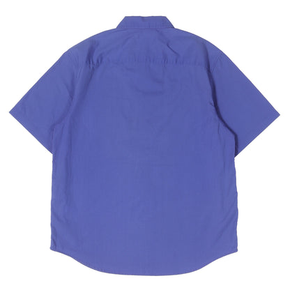 21SS ロゴニットリブ コットンツイル 半袖 ワークシャツ (Logo Rib S/S Work Shirt)