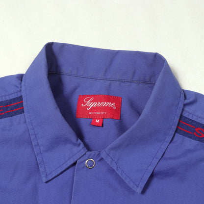 21SS ロゴニットリブ コットンツイル 半袖 ワークシャツ (Logo Rib S/S Work Shirt)