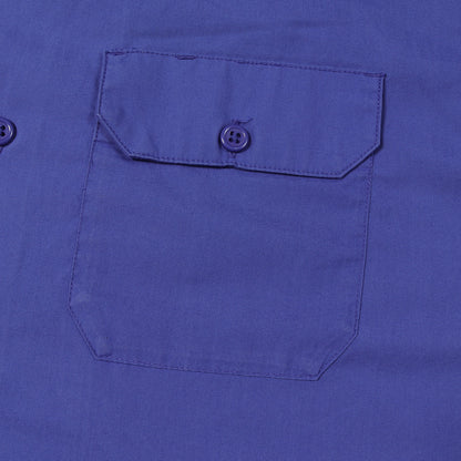 21SS ロゴニットリブ コットンツイル 半袖 ワークシャツ (Logo Rib S/S Work Shirt)
