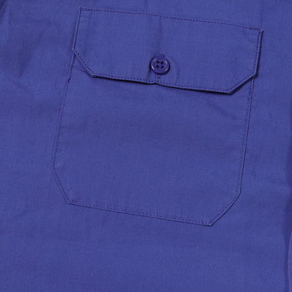 21SS ロゴニットリブ コットンツイル 半袖 ワークシャツ (Logo Rib S/S Work Shirt)