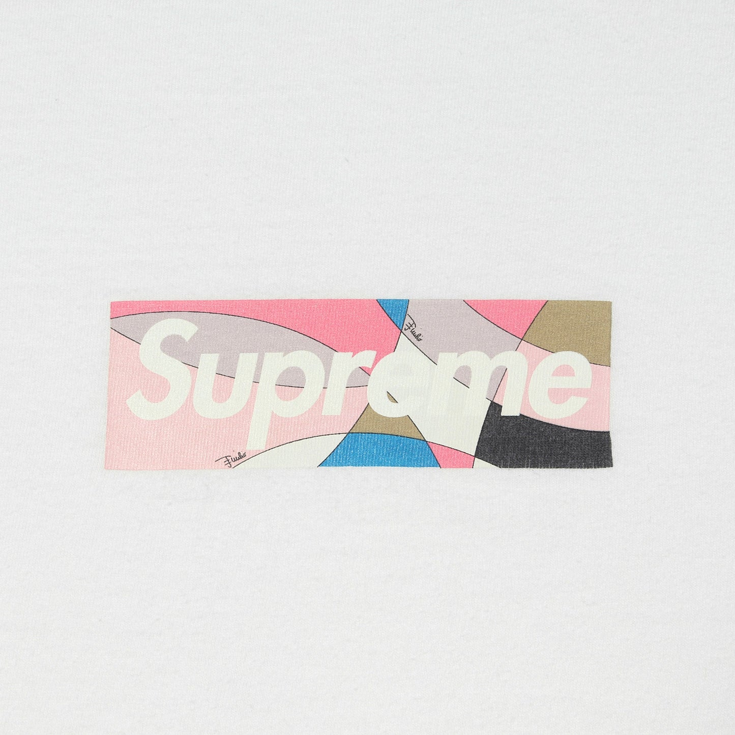 21SS ×Emilio Pucci ファンタジアパターン BOXロゴ Tシャツ (Box Logo Tee)