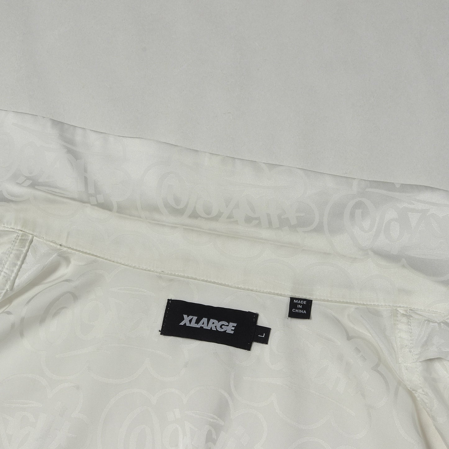 ×ERIC HAZE タギングロゴ モノグラム オープンカラー 半袖 ボタンシャツ (TAG JACQUARD S/S SHIRT)