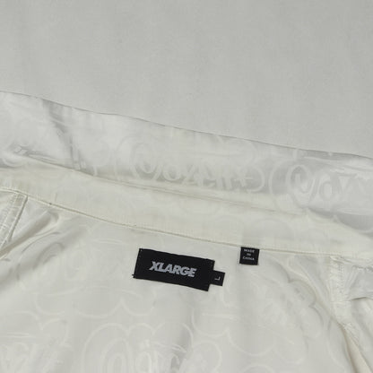 ×ERIC HAZE タギングロゴ モノグラム オープンカラー 半袖 ボタンシャツ (TAG JACQUARD S/S SHIRT)