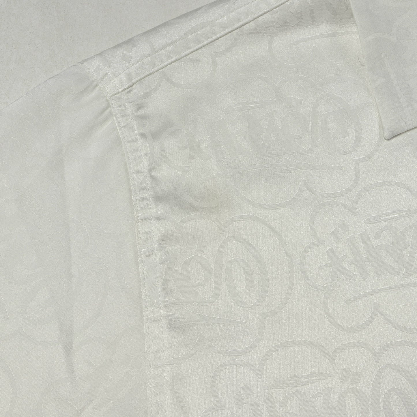 ×ERIC HAZE タギングロゴ モノグラム オープンカラー 半袖 ボタンシャツ (TAG JACQUARD S/S SHIRT)