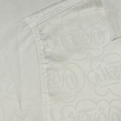 ×ERIC HAZE タギングロゴ モノグラム オープンカラー 半袖 ボタンシャツ (TAG JACQUARD S/S SHIRT)