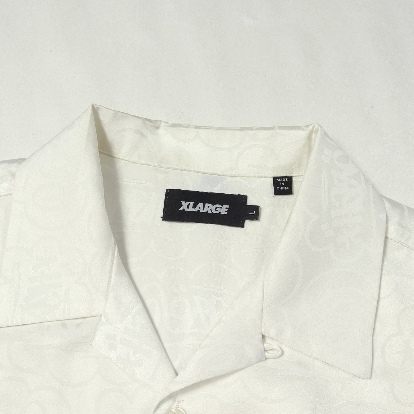 ×ERIC HAZE タギングロゴ モノグラム オープンカラー 半袖 ボタンシャツ (TAG JACQUARD S/S SHIRT)