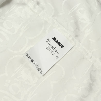 ×ERIC HAZE タギングロゴ モノグラム オープンカラー 半袖 ボタンシャツ (TAG JACQUARD S/S SHIRT)