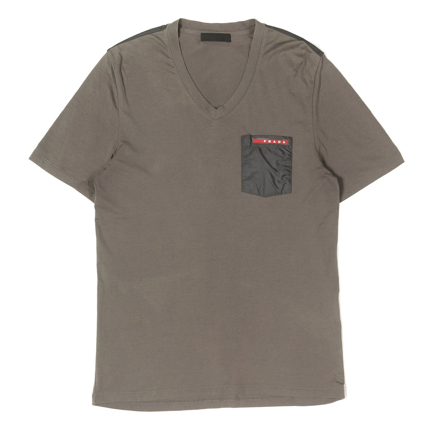 ラバーパッチ付き ポケット Vネック Tシャツ (SJM994 R151)