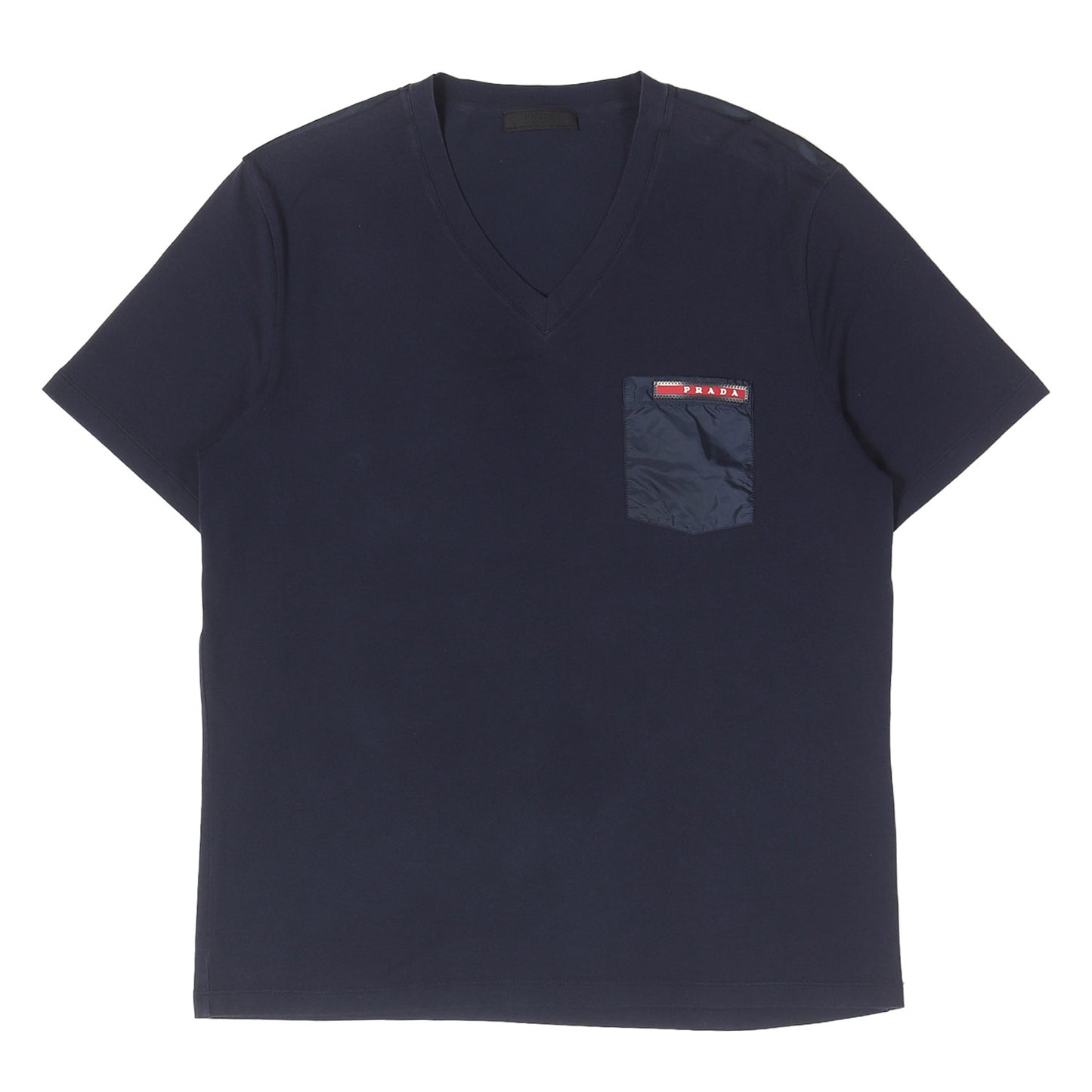 ラバーパッチ付き ポケット Vネック Tシャツ (SJM994 R151)