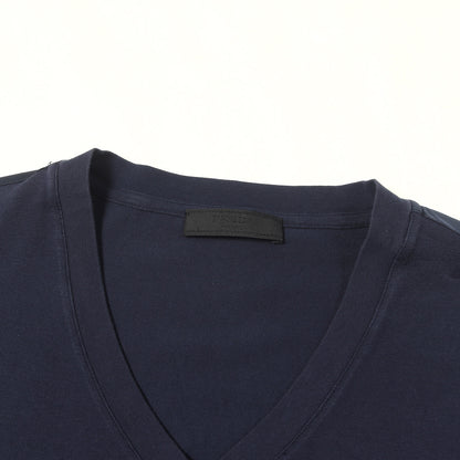 ラバーパッチ付き ポケット Vネック Tシャツ (SJM994 R151)