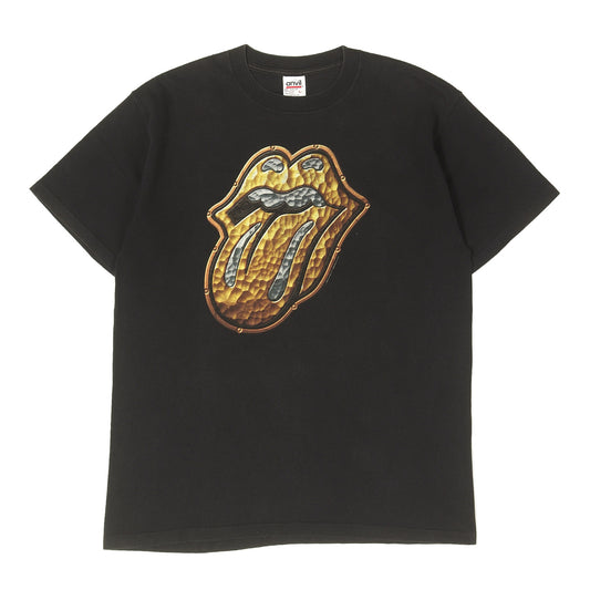90s The Rolling Stones BRIDGES TO BABYLON TOUR 97-98 メタル リップ＆タン Tシャツ / USA製 anvil