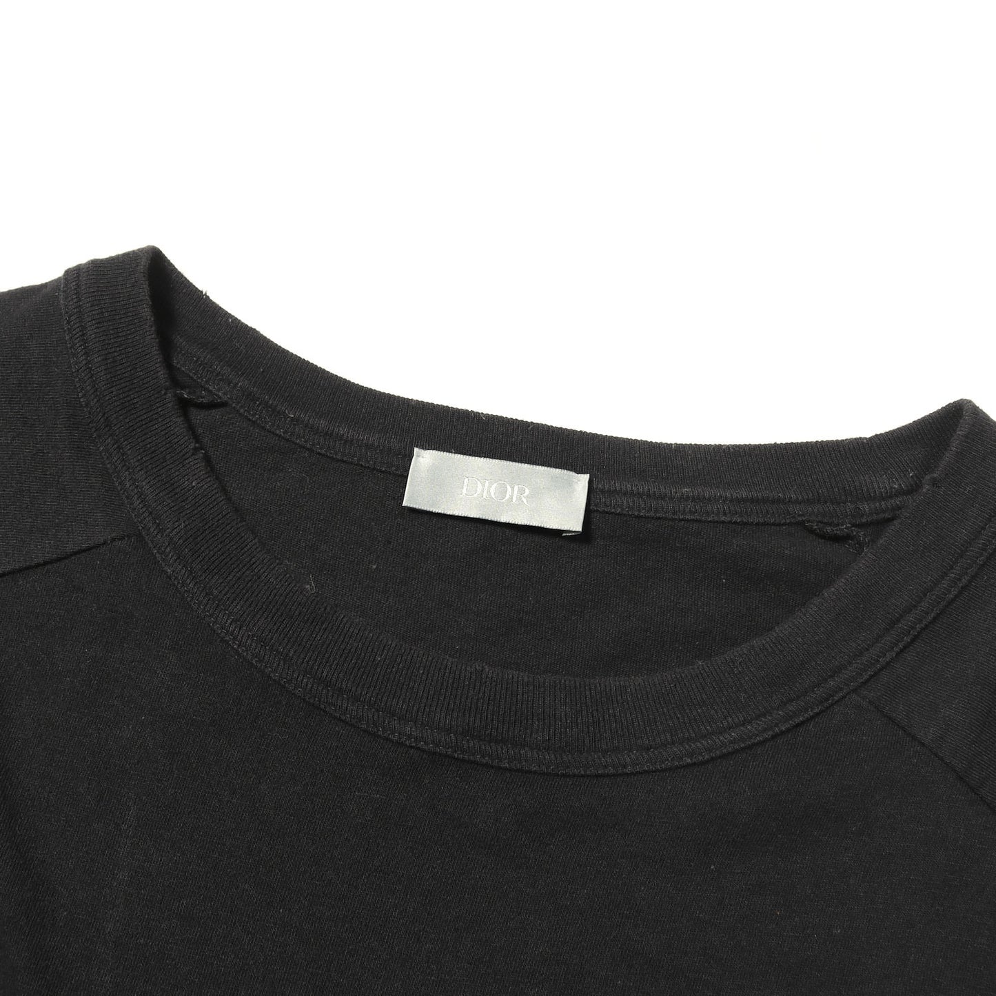 [近年モデル] ×ERL ダメージ加工 ラメ入り刺繍ロゴ クルーネック Tシャツ 313J647A0817