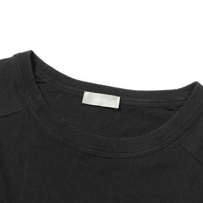 [近年モデル] ×ERL ダメージ加工 ラメ入り刺繍ロゴ クルーネック Tシャツ 313J647A0817