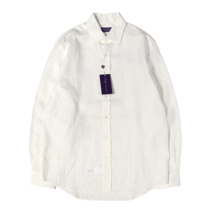 PURPLE LABEL ワイドカラー リネンシャツ