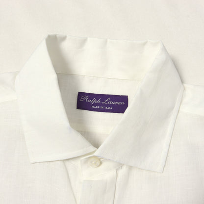 PURPLE LABEL ワイドカラー リネンシャツ