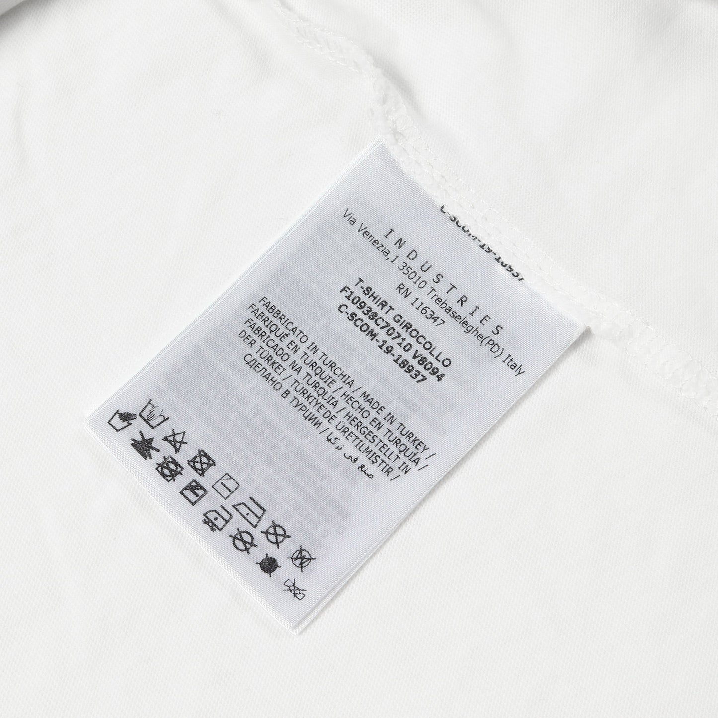 ショルダー ロゴプリント クルーネック Tシャツ (T-SHIRT GIROCOLLO) F10938C70710 V8094