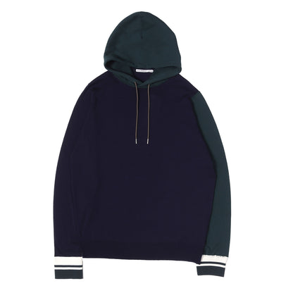 ×JOHN SMEDLEY ウール×スウェット コンビ パーカー