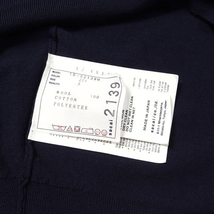 ×JOHN SMEDLEY ウール×スウェット コンビ パーカー