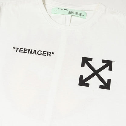 ×THE SIMPSONS キャラクター プリント クルーネック Tシャツ (TEENAGER SIMPSON FLAME BART T-Shirt)
