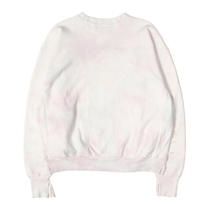 23AW ヴィンテージ加工 タイダイ染め リバースウィーブ スウェット(CREW NECK SWEAT_ONE POINT)