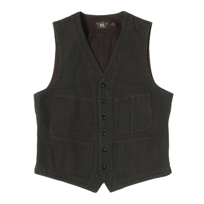 杢ストライプ ワークベスト(Stevens Waist Coat)