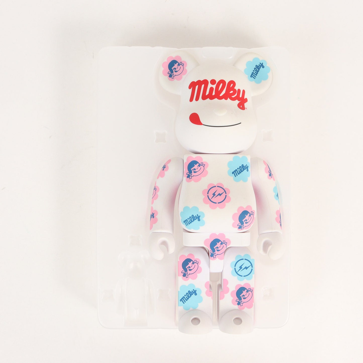 ×THE CONVENI / fragment design / 不二家 COLOR MILKY BE@RBRICK 100% ＆ 400% ベアブリック 2020年製
