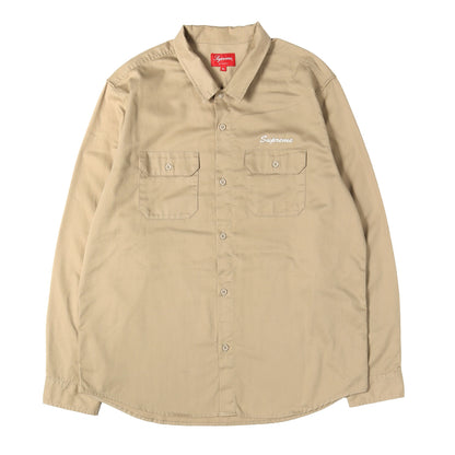 ×Mike Kelley パッチデザイン ワークシャツ(Supreme Ahh...Youth! Work Shirt)