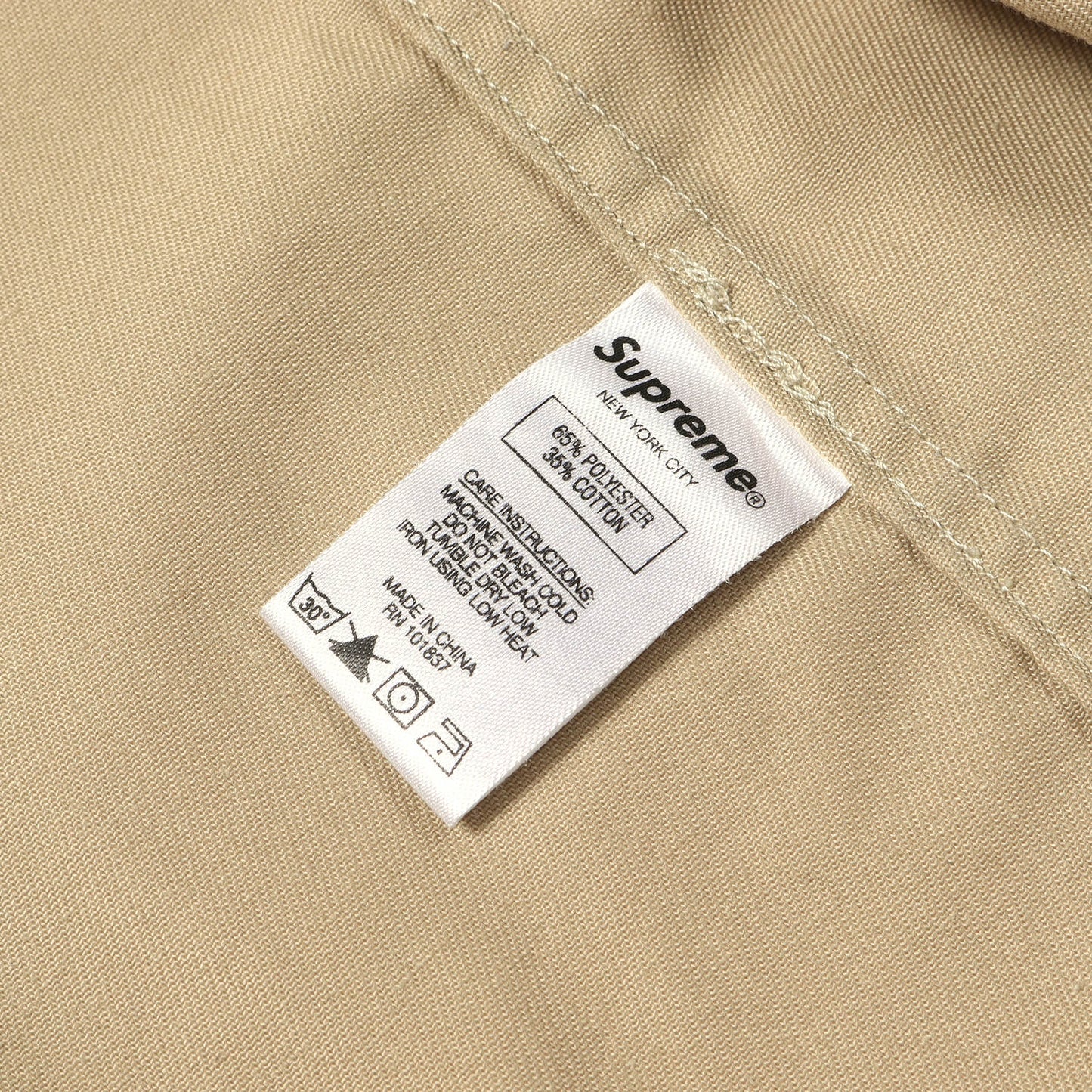 ×Mike Kelley パッチデザイン ワークシャツ(Supreme Ahh...Youth! Work Shirt)