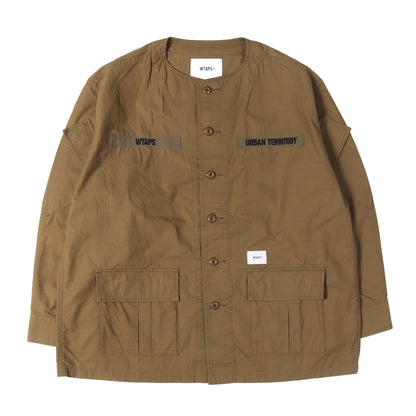21SS ノーカラー ミリタリー シャツジャケット(SCOUT / LS)