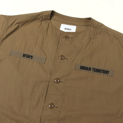 21SS ノーカラー ミリタリー シャツジャケット(SCOUT / LS)