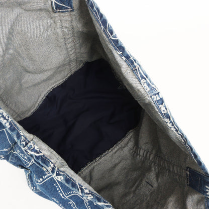 ゴンズマップ柄 デニム トートバッグ(Gonz Map Denim Tote)