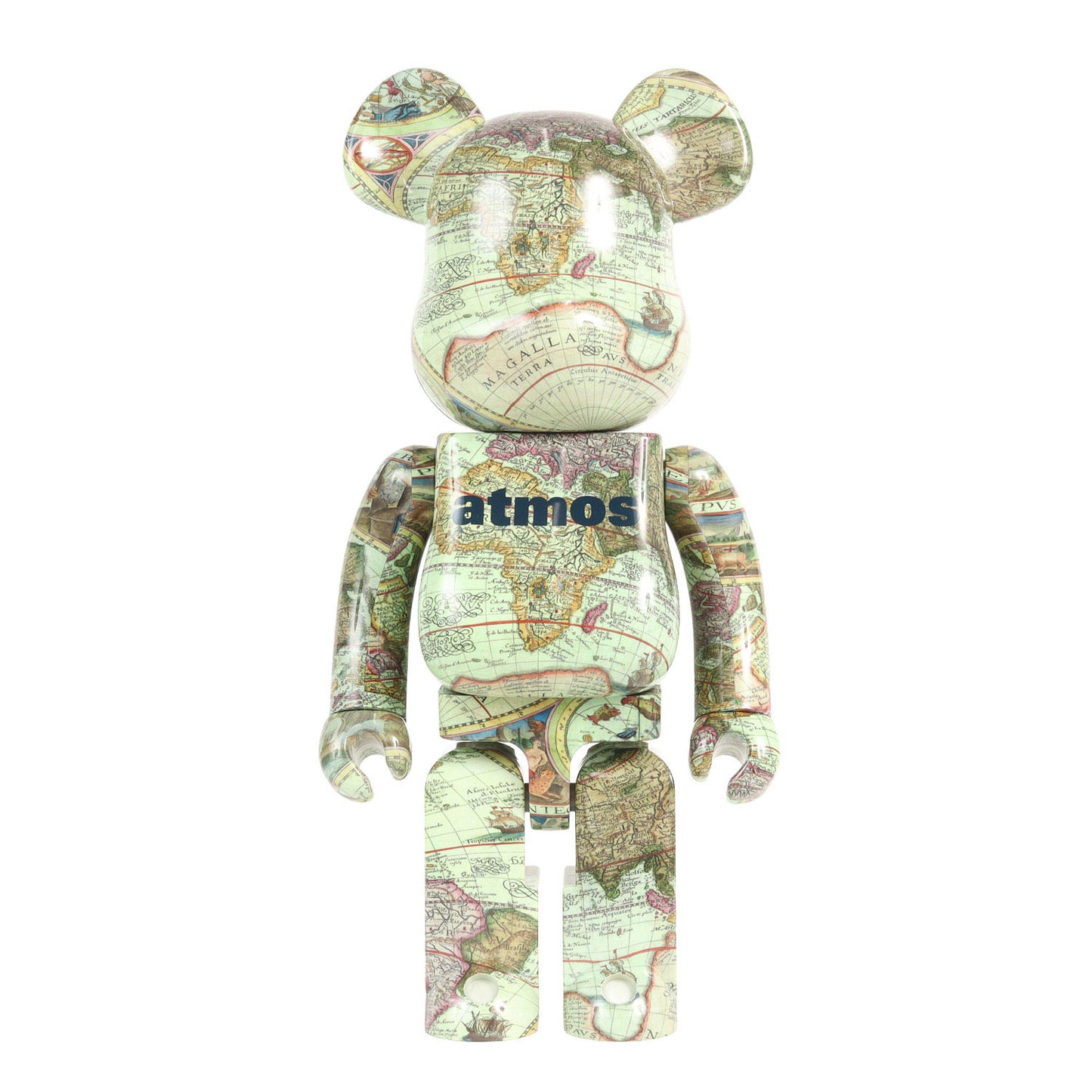 BE@RBRICK 1000% ベアブリック アトモス 世界地図 ATMOS AGED MAP 2023年製