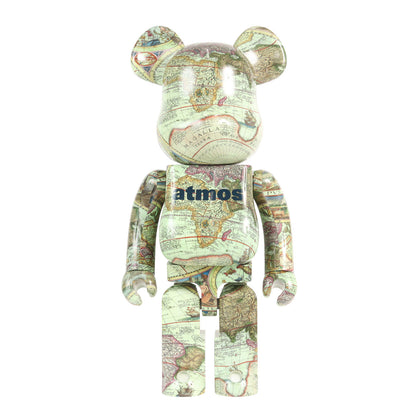 BE@RBRICK 1000% ベアブリック アトモス 世界地図 ATMOS AGED MAP 2023年製