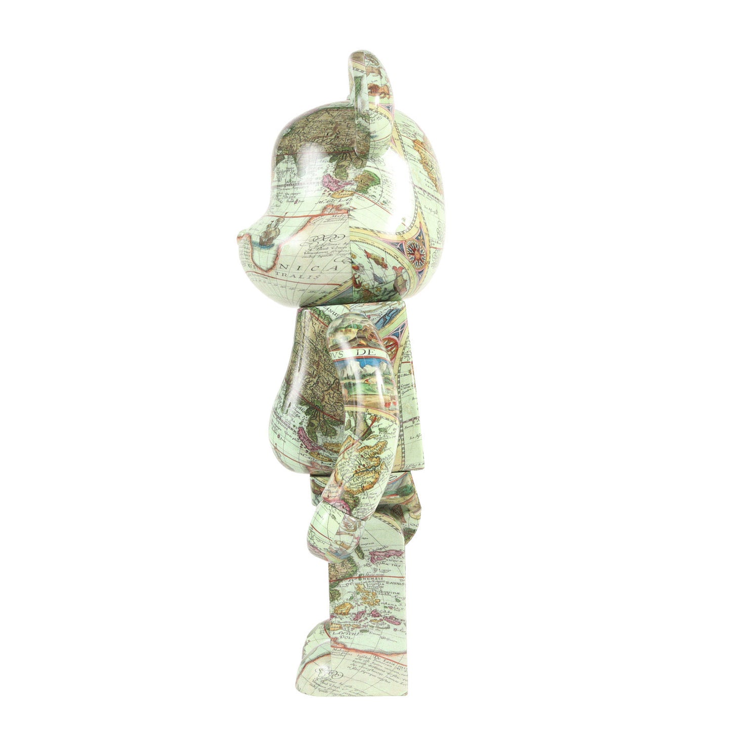 BE@RBRICK 1000% ベアブリック アトモス 世界地図 ATMOS AGED MAP 2023年製