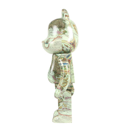 BE@RBRICK 1000% ベアブリック アトモス 世界地図 ATMOS AGED MAP 2023年製