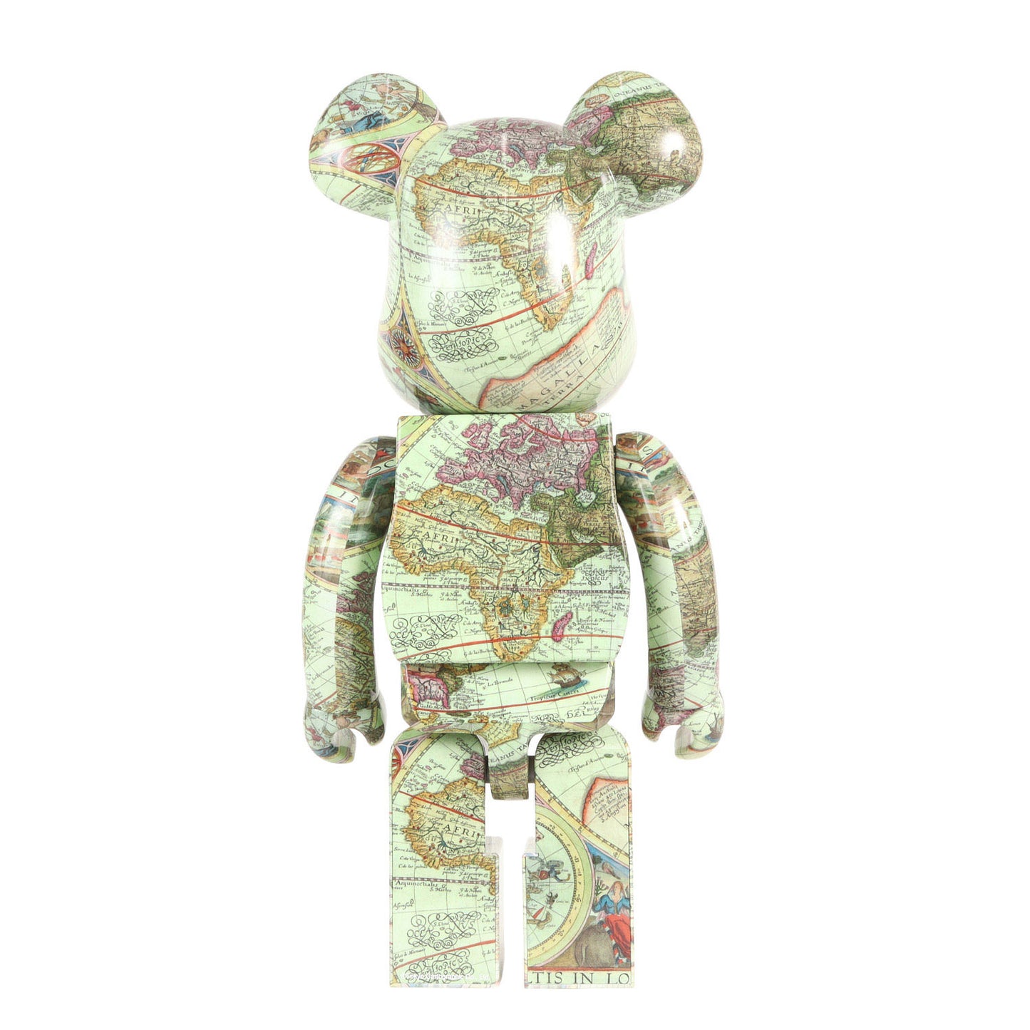 BE@RBRICK 1000% ベアブリック アトモス 世界地図 ATMOS AGED MAP 2023年製