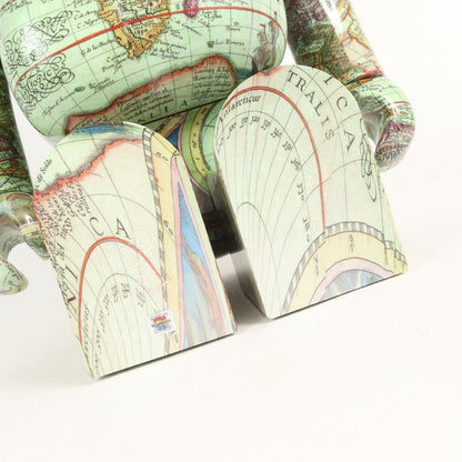 BE@RBRICK 1000% ベアブリック アトモス 世界地図 ATMOS AGED MAP 2023年製