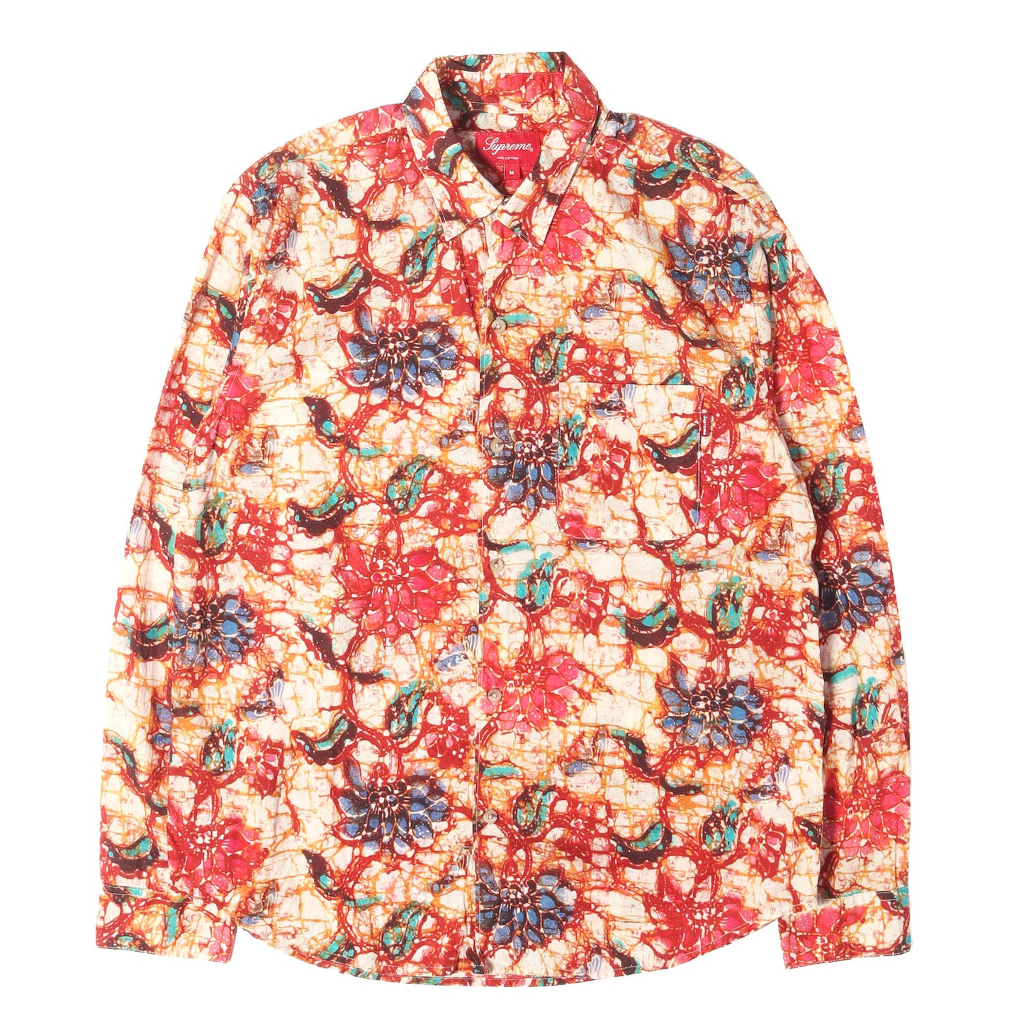 アシッド フローラル柄 コットンシャツ(Acid Floral Shirt)