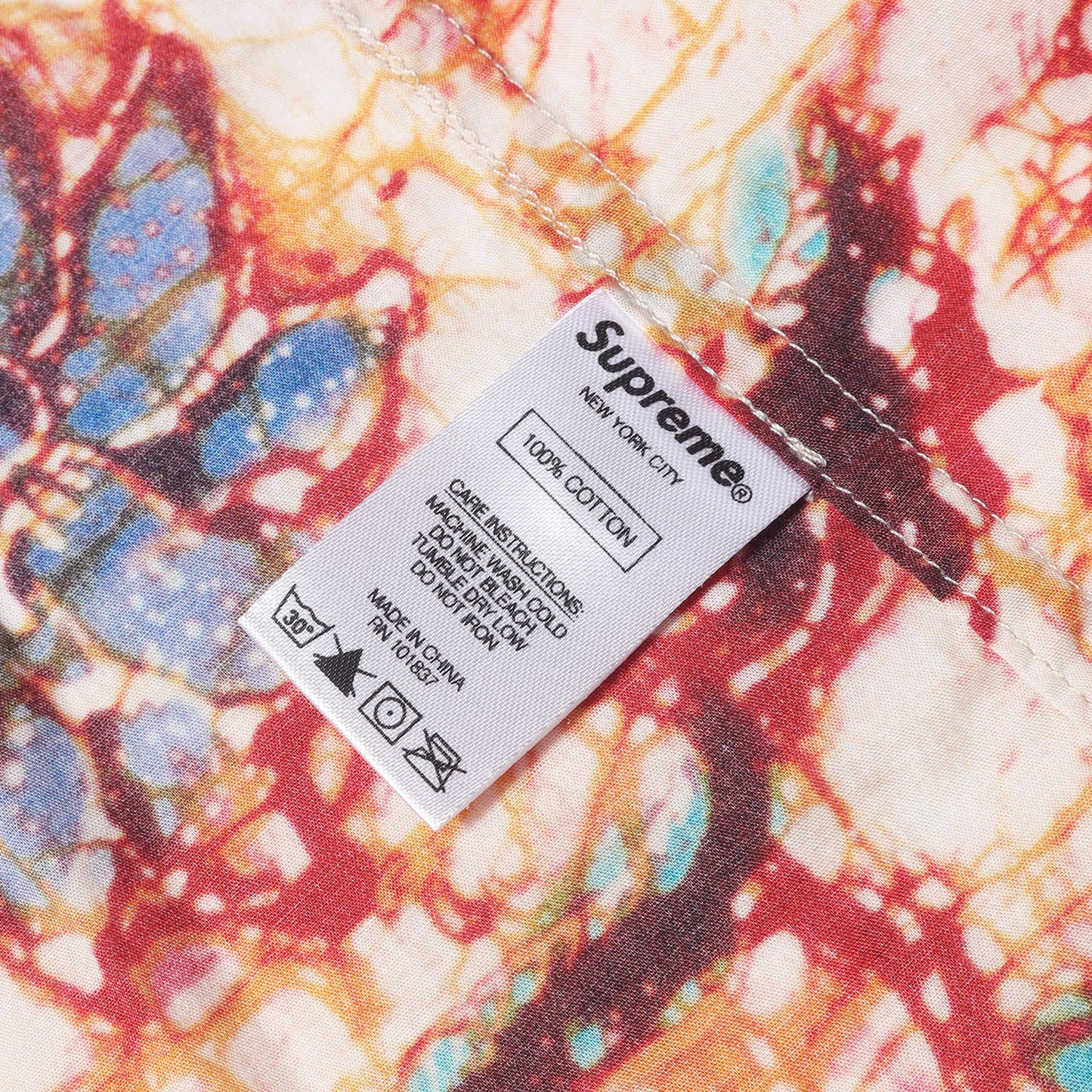 アシッド フローラル柄 コットンシャツ(Acid Floral Shirt)