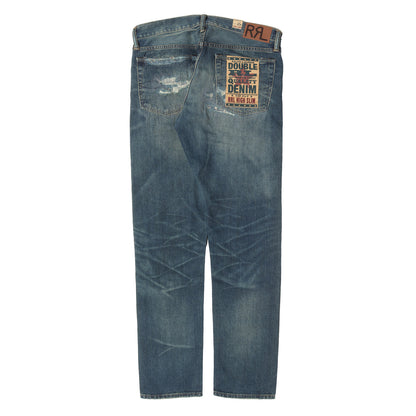 24AW ダメージリペア加工 ハイスリム デニムパンツ (JAPAN WOVEN SELVEDGE DENIM ZIP FLY HIGH SLIM)