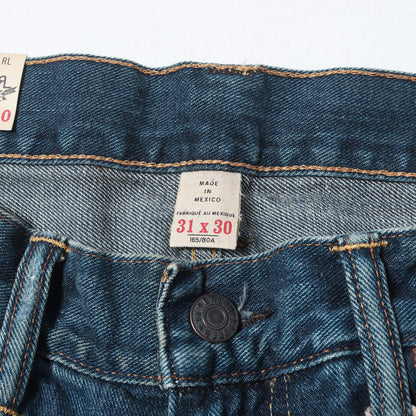 24AW ダメージリペア加工 ハイスリム デニムパンツ (JAPAN WOVEN SELVEDGE DENIM ZIP FLY HIGH SLIM)