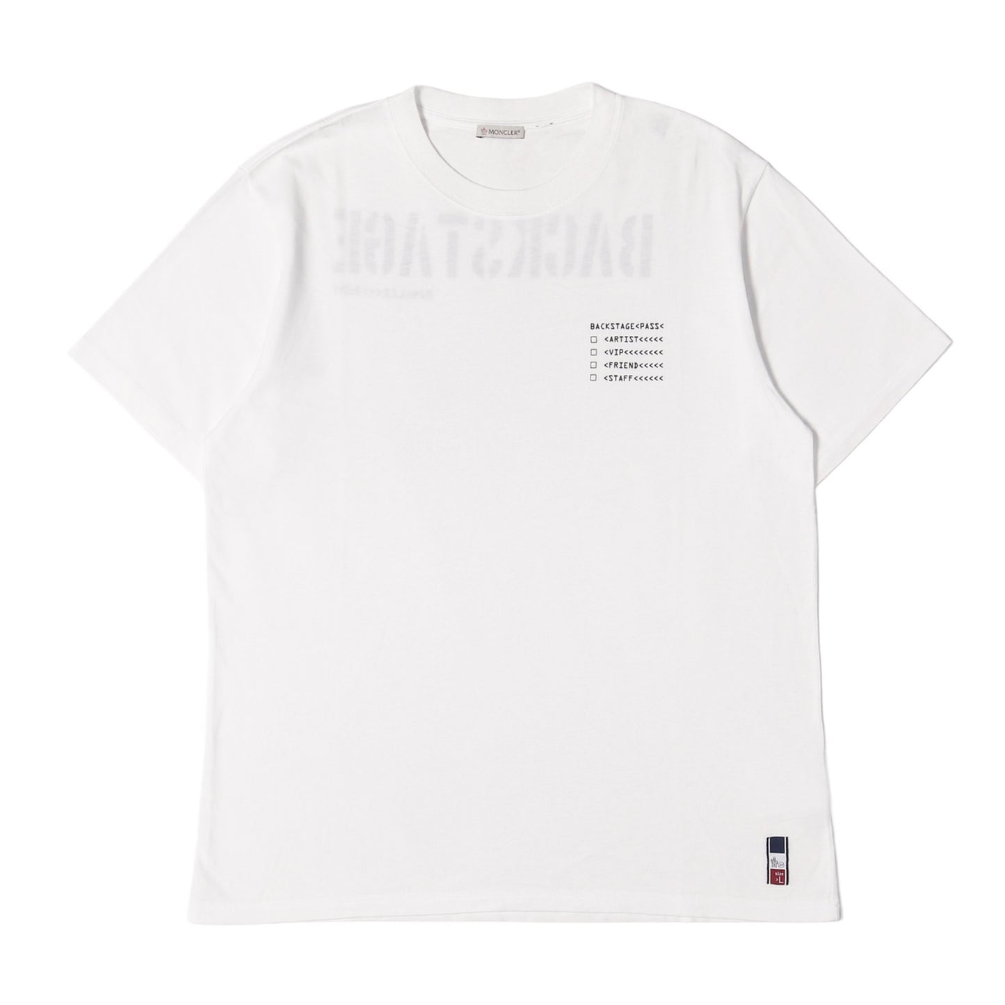 [MONCLER GENIUS] ×fragment design バックステージパス グラフィック Tシャツ (MAGLIA T-SHIRT)
